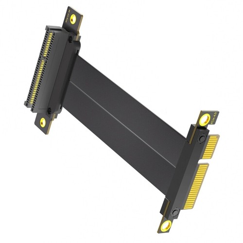 Fast Speed PCIE4.0 4X 90 Degree Extension Cord 10cm for Desktop Adapter Fast - Afbeelding 7 van 8