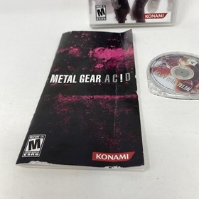 Metal Gear Acid Sony PSP, Sony Playstation Portable Complete in Box CIB MGS