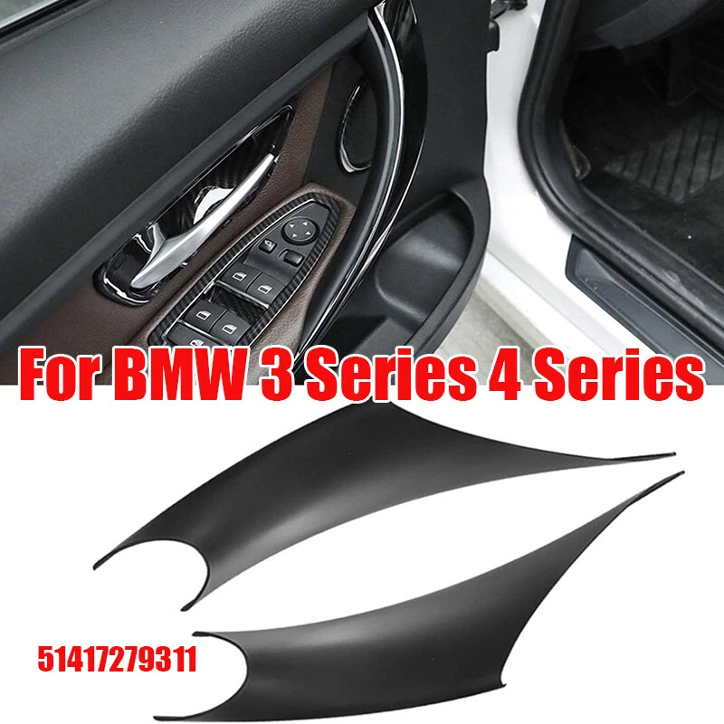 Cubierta de tracción del panel de moldura de la manija de la puerta interior para BMW Serie 3 4 F30 F31 F32 F36 L+R Foto 2 de 4