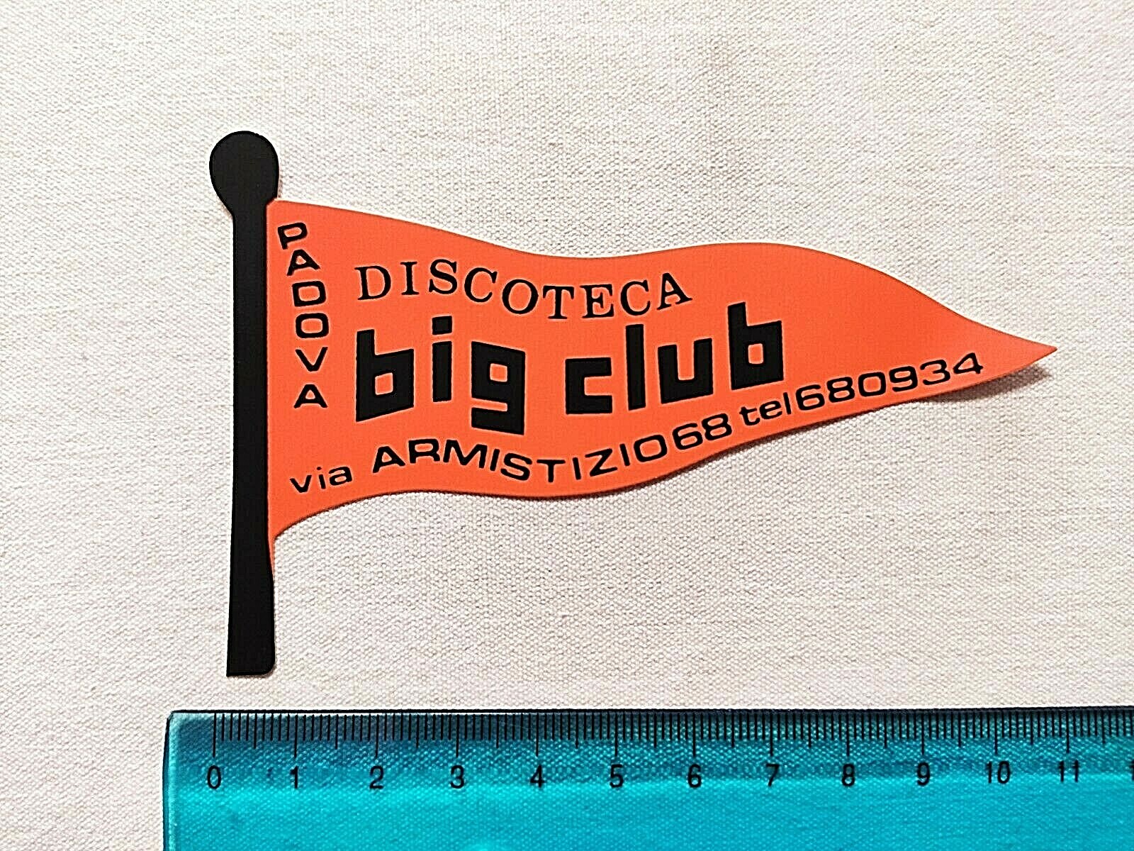 Autocollant Vintage Black Baron Padova - Adesivo Anni 80 - Old Sticker 80s