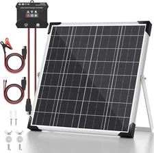 Voltset 20W Solar Battery Trickle Charger Maintainer + Upgrade 10A MPPT Charge