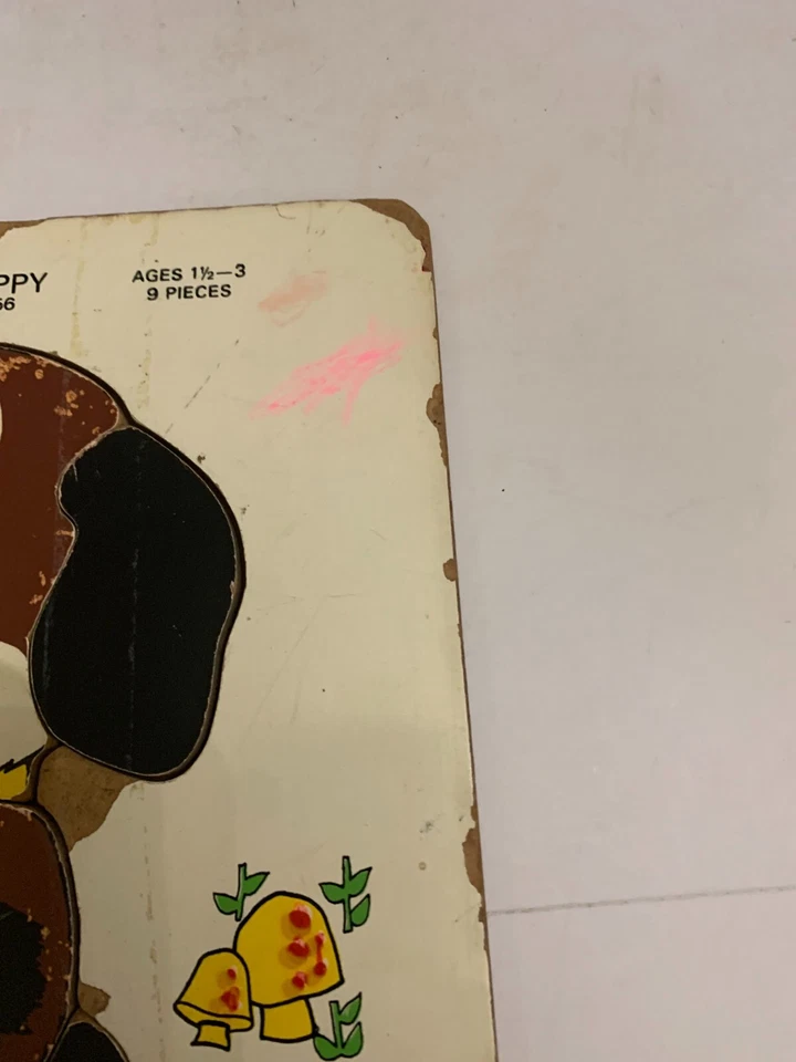 Rompecabezas bandeja marco Fisher Price Puppy 556 años 70 vintage Foto 4 de 4