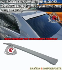 Fits 10-16 Mercedes E-Class W212 4dr Sedan Lor V3 Style Roof Spoiler Wing (ABS)