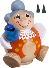 Dekoracja bożonarodzeniowa Rudawy Figura kulowa Wędzarniak Babcia Śmieszne drewno 11cm