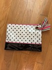 Cosmetic Bag Pouch Small Polka Dot Pink Letter S  — photo 4