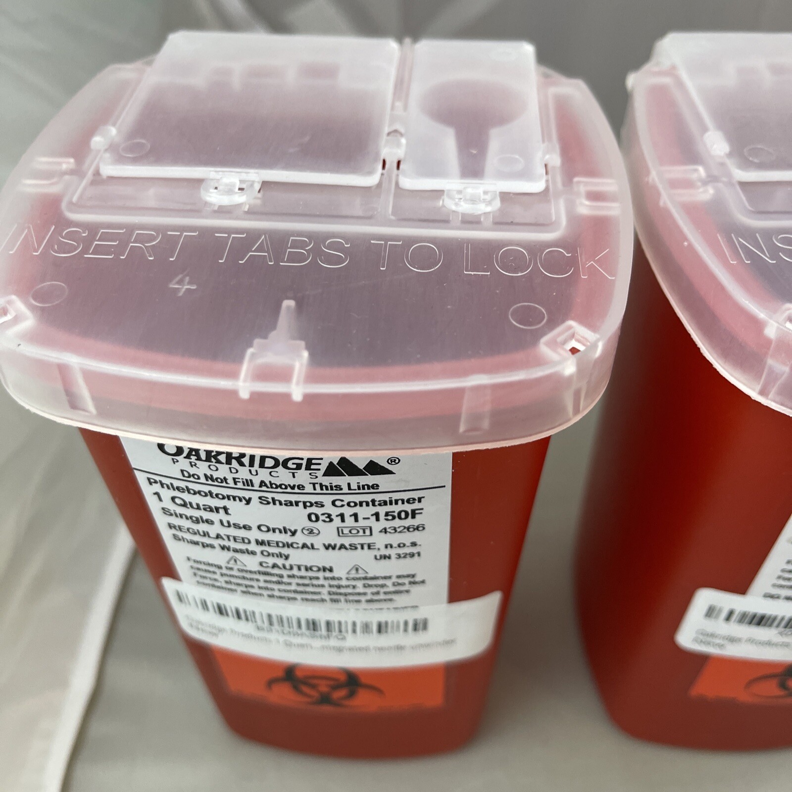 OakRidge & Vet One Products 1 Quart Size (Pack of 4) Sharps Disposal Container eBay