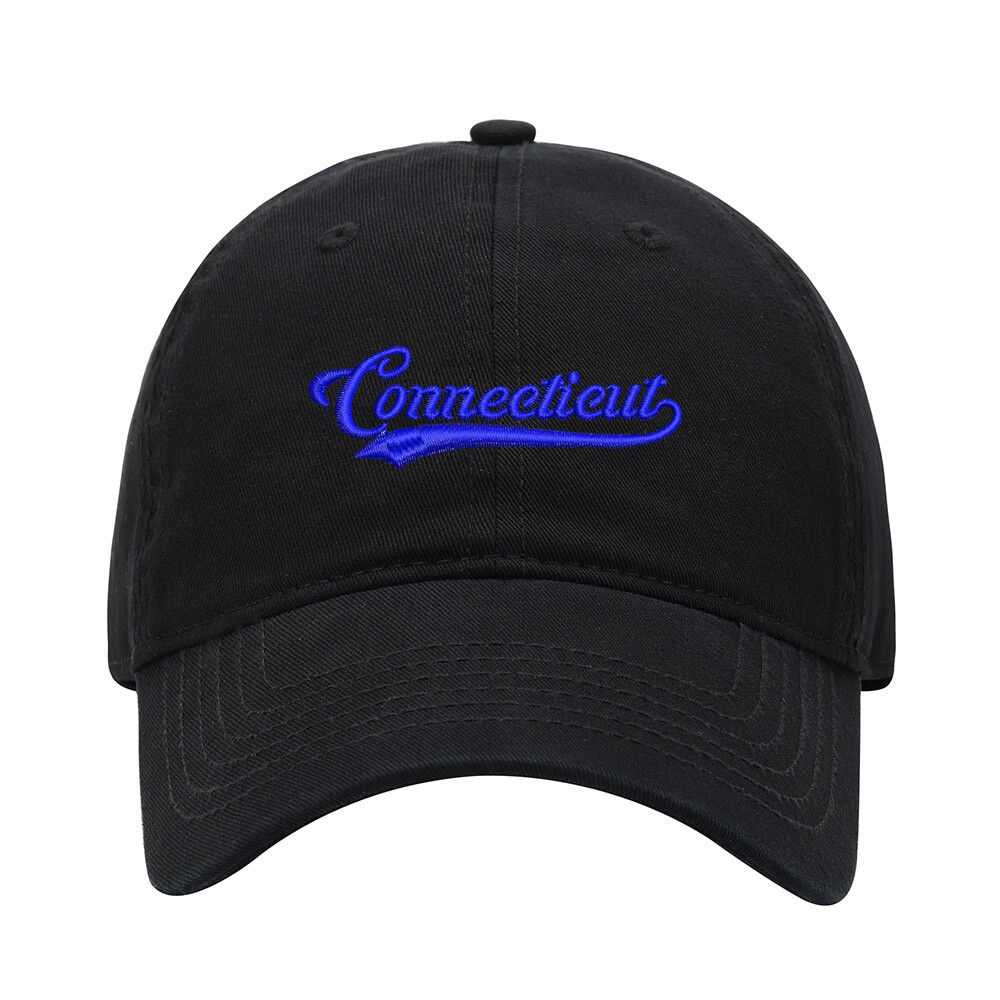 Baseball Cap Men CT Connecticut Embroidered Washed Cotton Dad Hat Baseball Caps