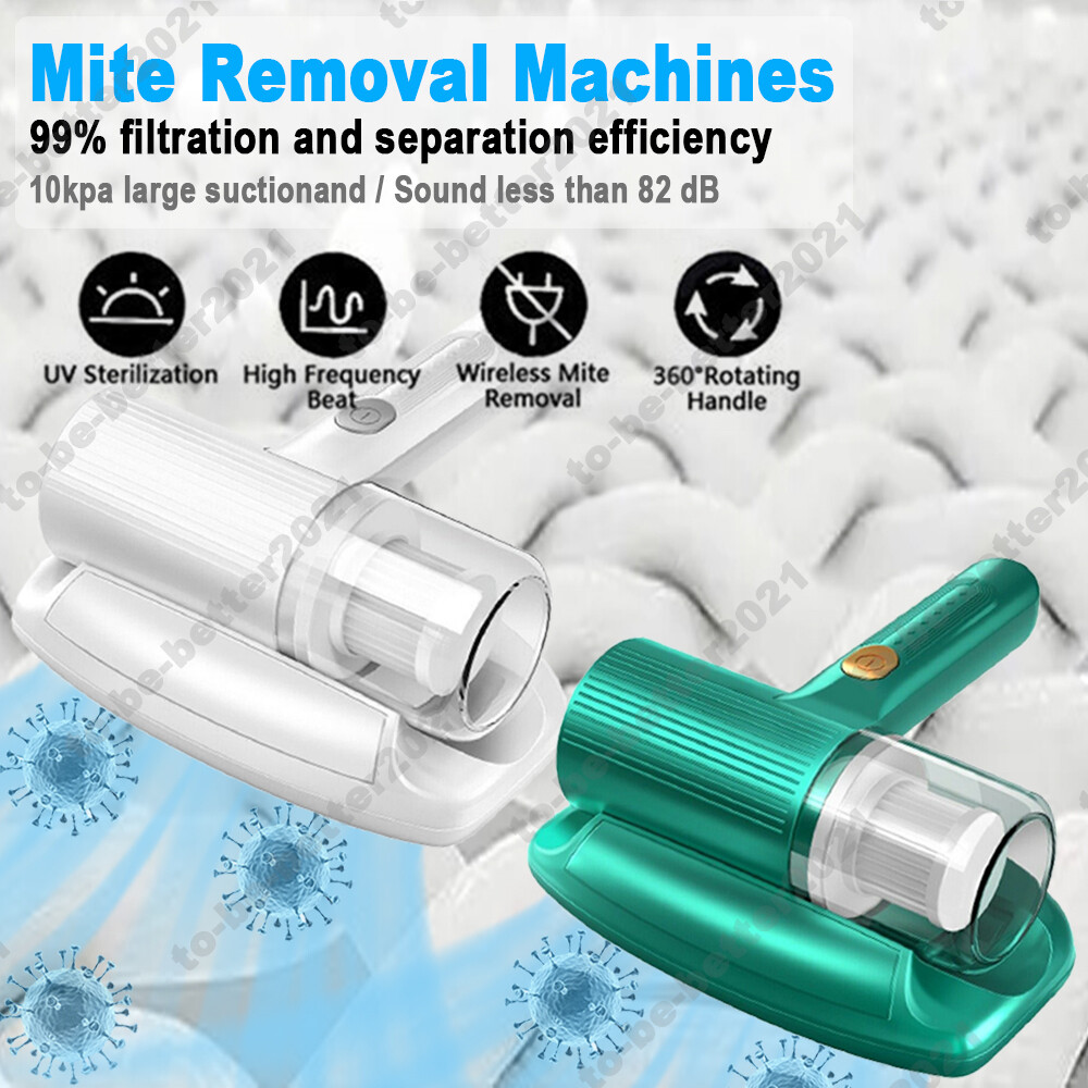 Handheld USB Charging Mite Vacuum Cleaner for Bed Mattress Sofa 10Kpa Strong Suction