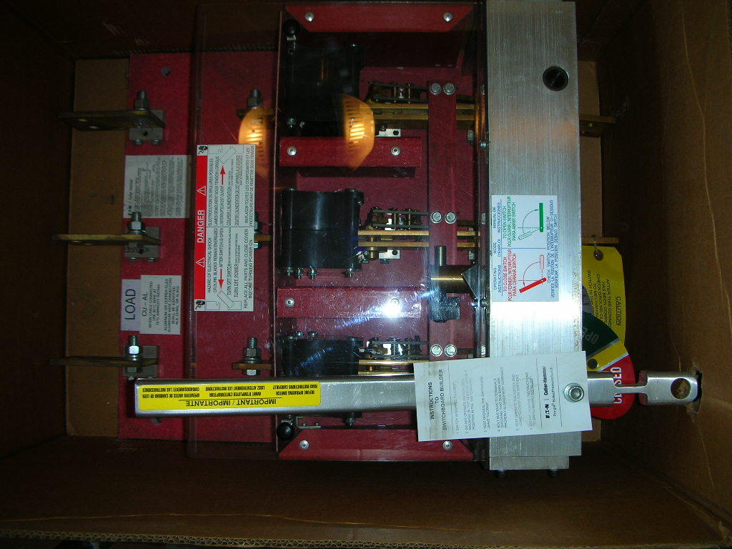 Eaton Cutler Hammer QA0833B480 PQ083B 800A 480V Bolted Pringle Pressure