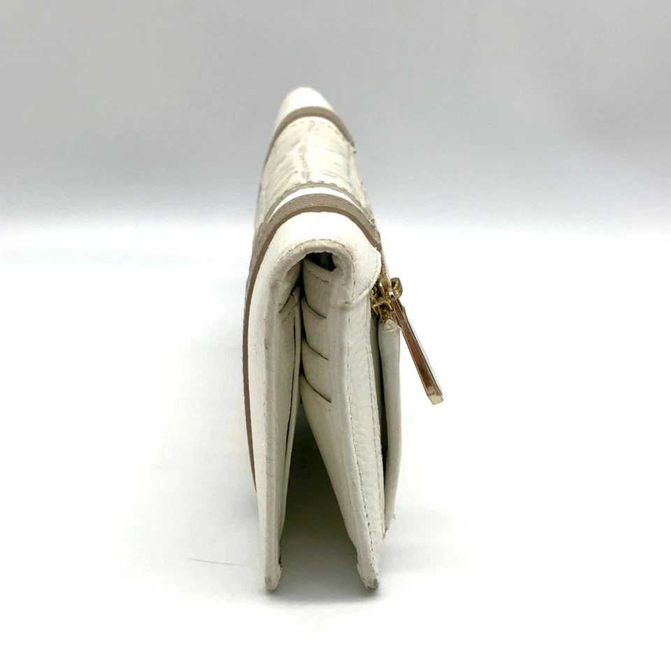 Cartera Melbourne Brahmin blanca y macarrón dama viñedo cuero en relieve cocodrilo Foto 3 de 4