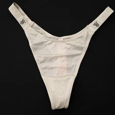 Victoria's Secret Very Sexy Satin Scattered Shine Strap Thong Panty M L XL