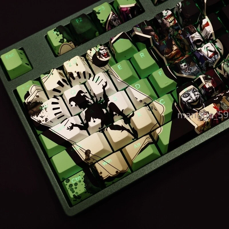 DC Comic Joker Transparent PBT Keycaps for Cherry Mechanical 108 Keys Batman 1PC - Image 2 of 4