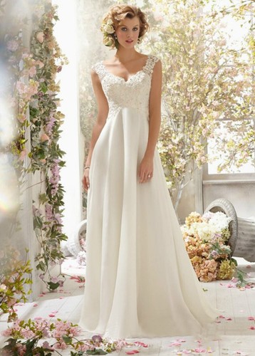 Hochzeitskleid Brautkleid Kleid Braut Ballkleid Abendkleid weiß creme - Bild 4 von 11