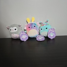 Squishmallows Mini 5" Plush Easter Elea Lamb Tinley Axolotl Reina Butterfly Set