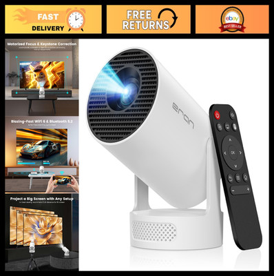 Mini Portable 4K Projector, Bluetooth 5.4, WIFI6, 160 ANSI, Android 11, Auto Key