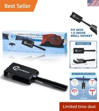 Quick-Connect Ice Anchor Drill Adapter for Stress-Free Fishing Adventures