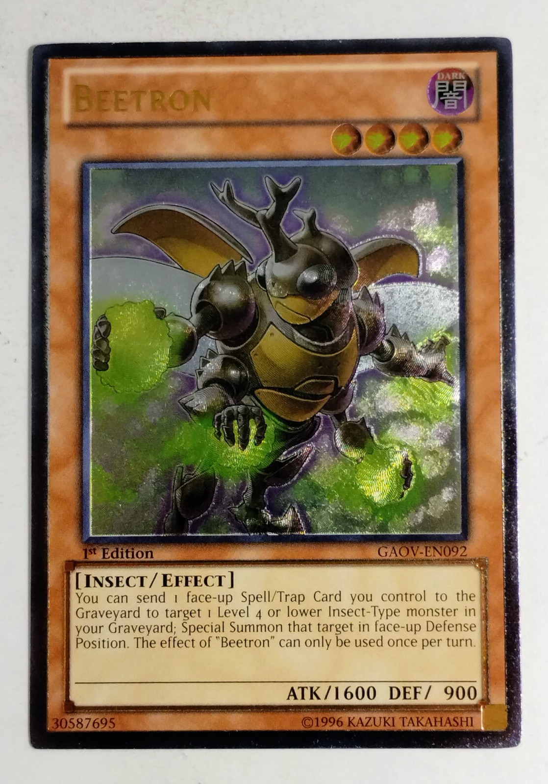 Beetron GAOV-EN092 Ultimate Rare 1st Edition NM Yu-Gi-Oh! TCG
