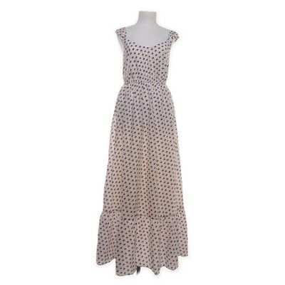 3 Suisses Collection, Maxikleid, Größe: 38, Weiß/Mehrfarbig, Polyester #yTb