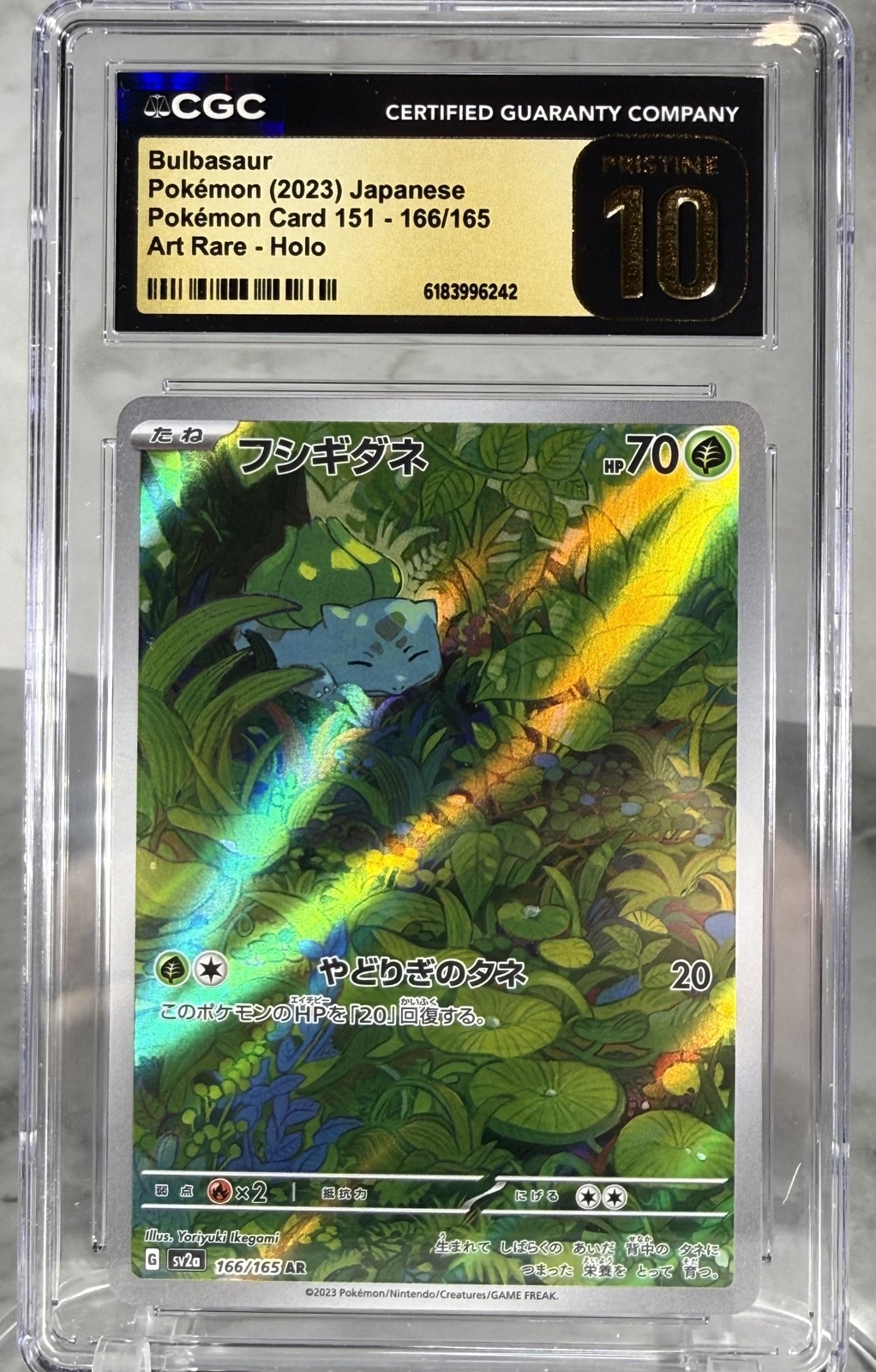 2023 Pokemon Bulbasaur 166/165 Sv2a: Pokemon Card 151 ART RARE Holo (JPN) 💎💎💎