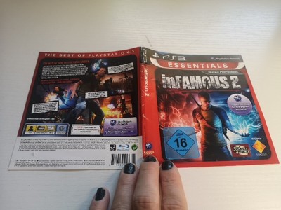 inFamous 2 - PS3 Playstation 3 Frontcover + Backcover Gebraucht