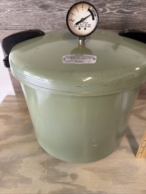 Sears ツーバーナーコンロ アボカドグリーン Sears Pressure Cooker Canner Avocado Green Made In USA 22qt | eBay
