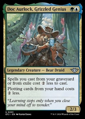 Doc Aurlock, Grizzled Genius (EX/NM) Plotting MTG Discount: 5+ Magic Singles
