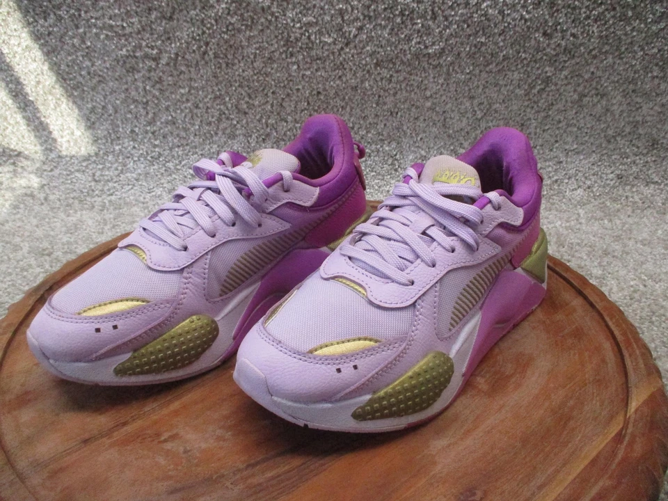 Zapatos para mujer Puma RS-X talla 7,5 púrpura rosa dorado sistema para correr zapatillas Foto 4 de 4