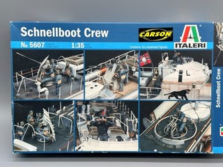 Schiff Bausatz 1:35 Italeri Schnellboot Crew mit OVP