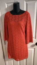 LILLY PULITZER Topanga Lace Coral Lined Dress Women’s Size Small NWT
