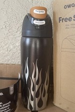 Owala 32oz Stainless Steel Bottle Tumbler Fire Flames