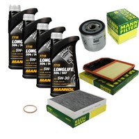 Mann Inspektionspaket 4L Mannol Longlife 5W-30 FüR Skoda Fabia III 1.0 VW