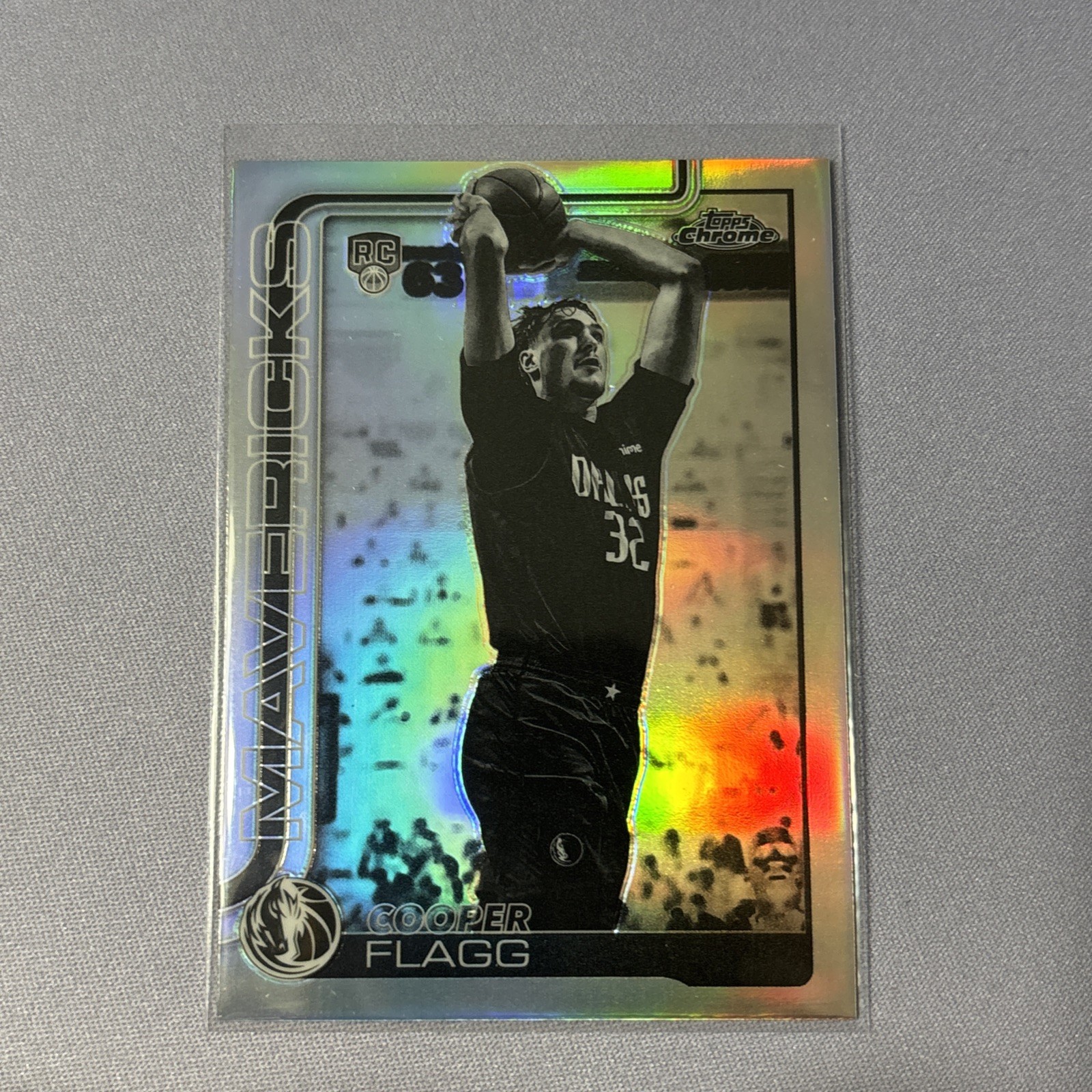 Cooper Flagg 2025-26 Topps Chrome #251 Negative Refractor Rookie RC CLEAN