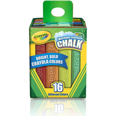 Abwaschbare Gehwegkreide 16 Farben Crayola