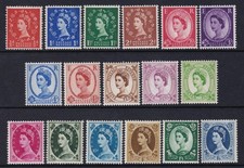 SG610-618a Phosphor Wildings 1960-67 Basic Set of 17 Unmounted Mint