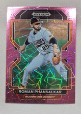 2022 Panini Prizm Draft Picks - Roman Phansalkar #PDP208 Neon Pink Velocity...