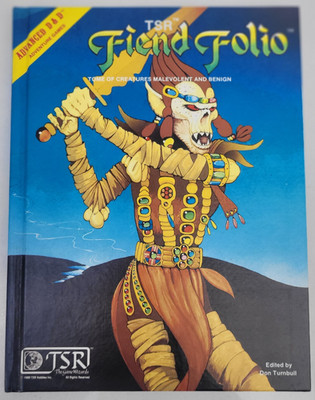 Fiend Folio. Dungeons & Dragons 1. Edition Hardback. NM