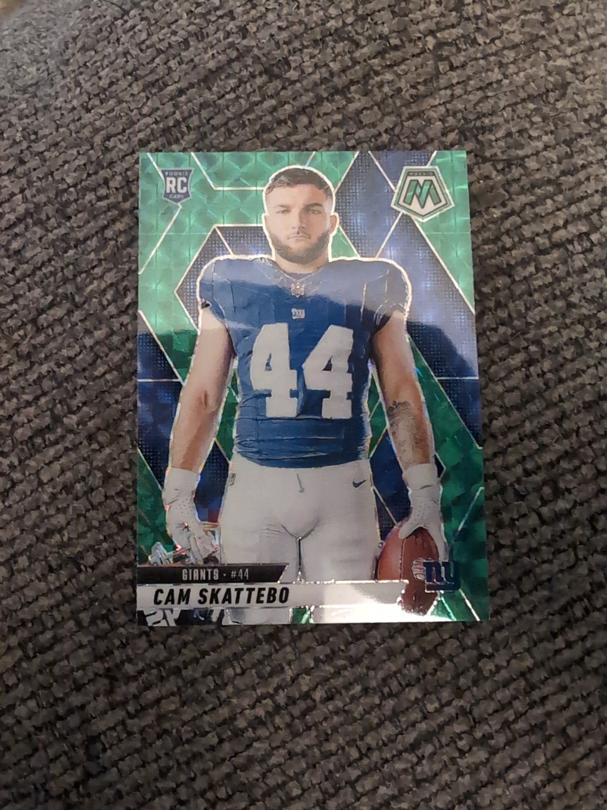 2025 Mosaic Football Cam Skattebo Green Mosaic Rookie Variation #271 NYG