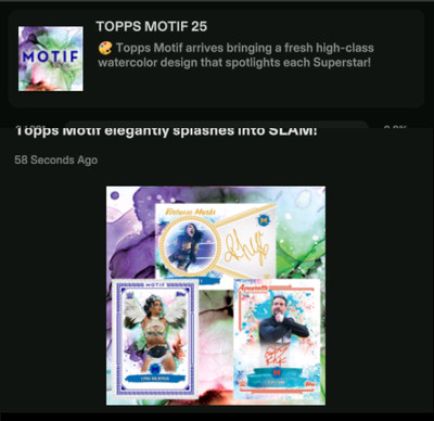   TOPPS WWE SLAM | TOPPS MOTIF 25 | COMPLETE SETS  
