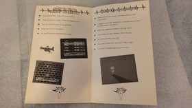 *loose booklet Manual For Parts Read* Panic Sega CD With Registration Card Wear