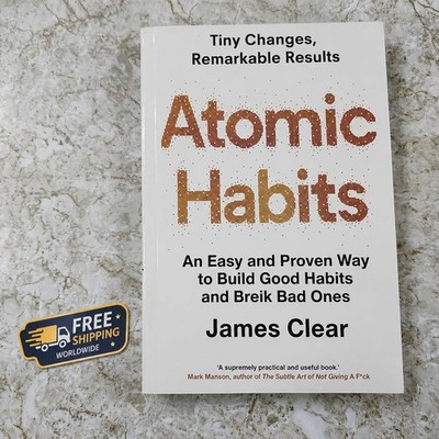 Atomic Habits BY James Clear    Proven Habit-Building Guide, Bestselling Book