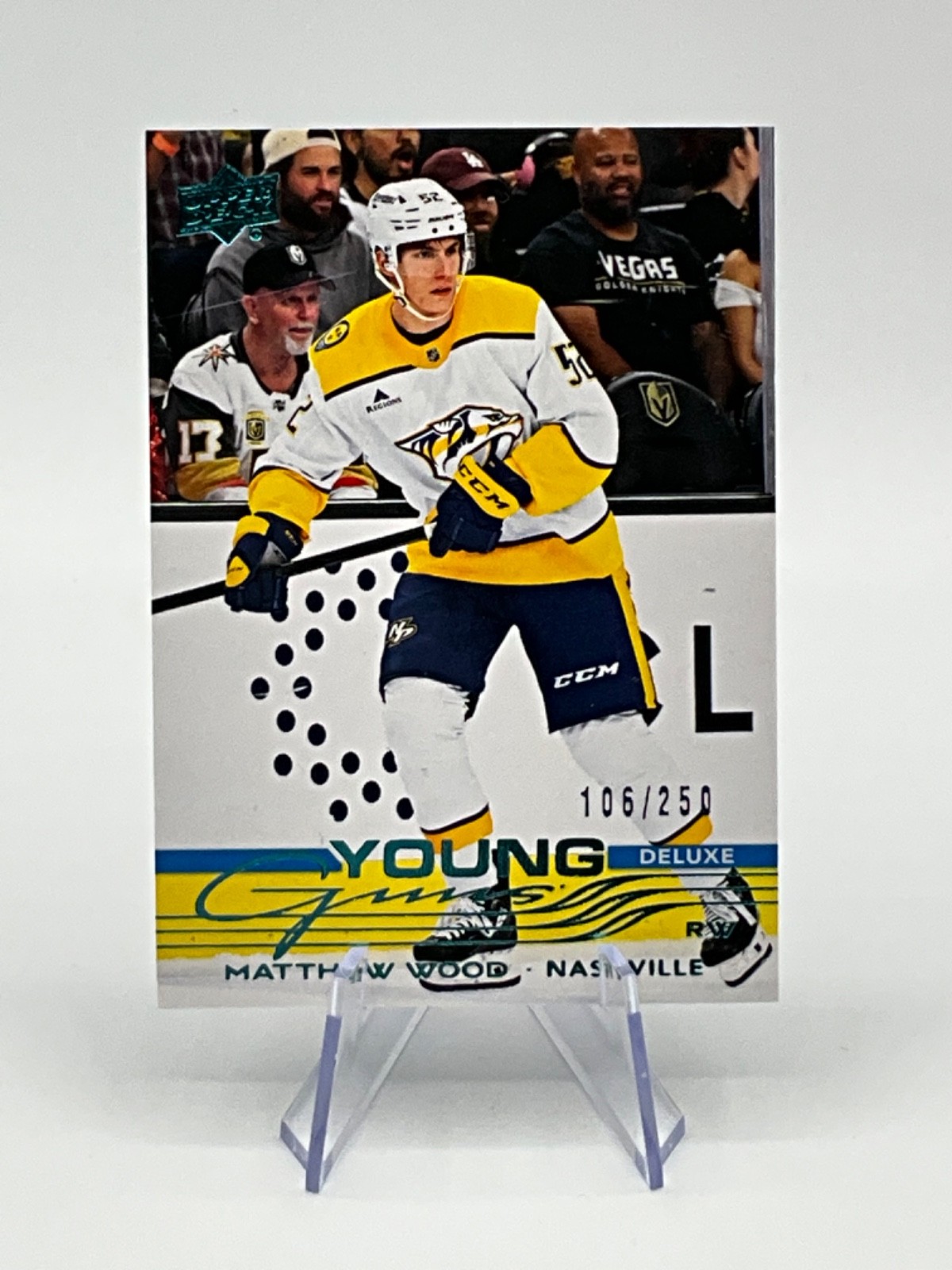 2025-26 Upper Deck Series 1 #228 Matthew Wood 106/250 Young Guns Deluxe!!!!