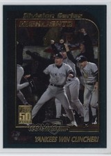 2001 Topps Division Series Highlights New York Yankees Win Clincher! #402 3g6