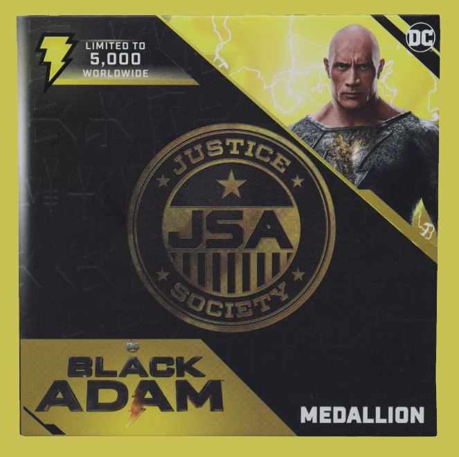 DC Black Adam Limited Edition Justice Society of America FaNaTtiK Medallion