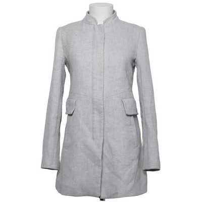 Zara Basic Outerwear, Mantel, Damen, Größe: S, Grau, Baumwolle/Polyester #7qH