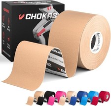 CHOKAS Kinesiology Tape 5m Roll, Elastic Therapeutic Sports Tape for Shoulder,An 1.73 per metre
