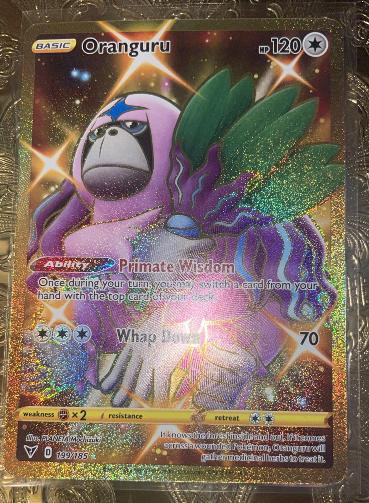 Oranguru (Secret) 199/185 Swsh04: Vivid Voltage Holo