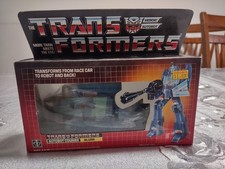 BLURR   MIB VINTAGE COMPLETE   GOOD BOX   1985 HASBRO G1 TRANSFORMERS FIGURE