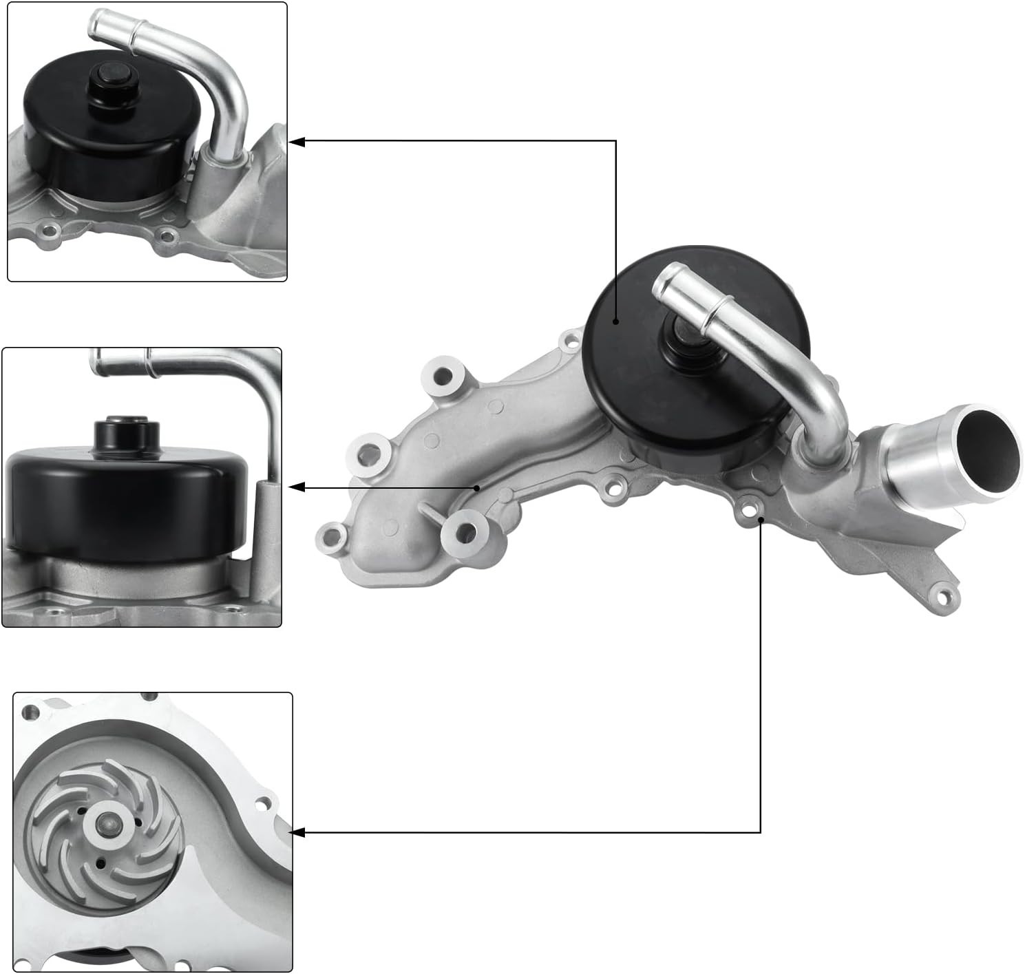 Maserati Ghibli Water pump with housing P/N 297912