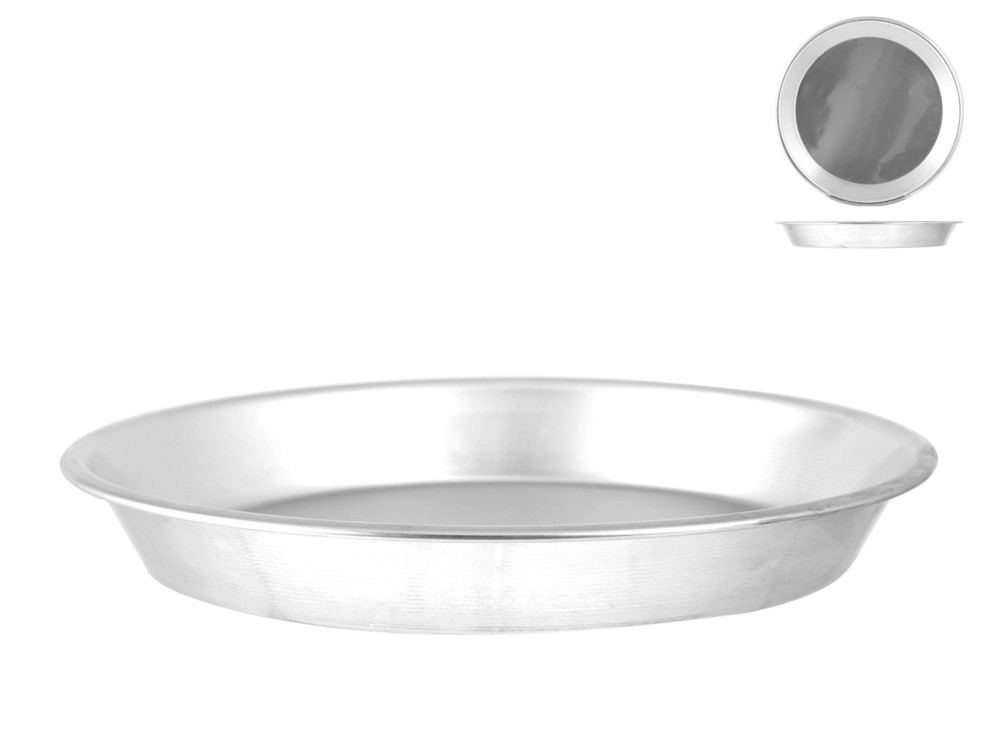 Smooth Low Cone Aluminum Mold 26 Cm Silver Habi