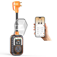 New-Gen RV Surge Protector 30 Amp with Bluetooth APP, 15000J Circuit Analyzer